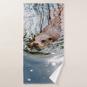 CUTE SEAL SWIMMING BATH TOWEL