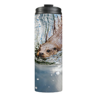 CUTE SEAL SWIMMING THERMAL TUMBLER
