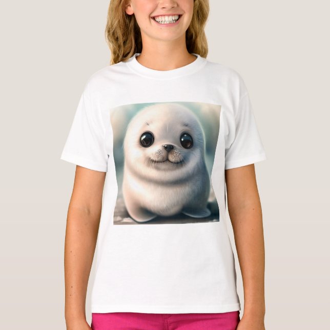 Cute Seal T Shirt - Cute Animal Shirts (Front)