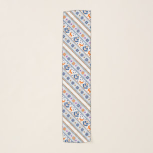 Cute seamless christmas ornament pattern scarf