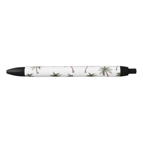 Cute Seamless Palm Trees Pattern Summer Gift Black Ink Pen