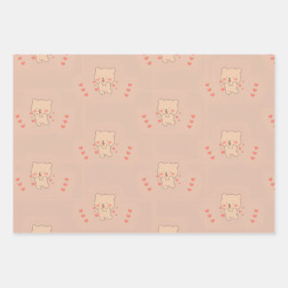 “Cute seamless pattern featuring adorable animals. Wrapping Paper Sheets