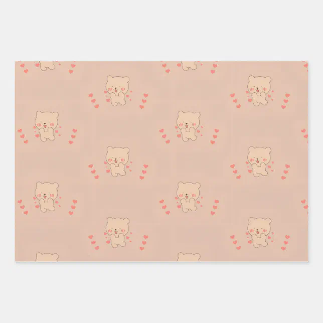 “Cute seamless pattern featuring adorable animals. Wrapping Paper ...