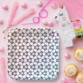 Cute seamless pattern party paper plates