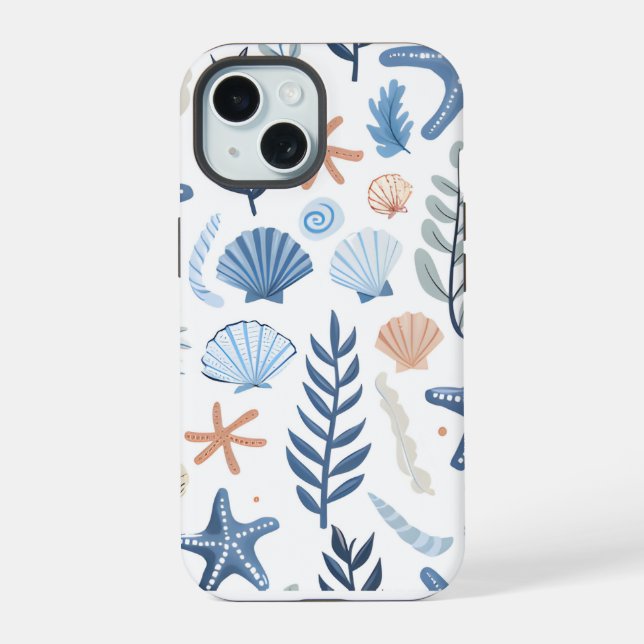 Cute Seashell Starfish  Iphone Case (Back)