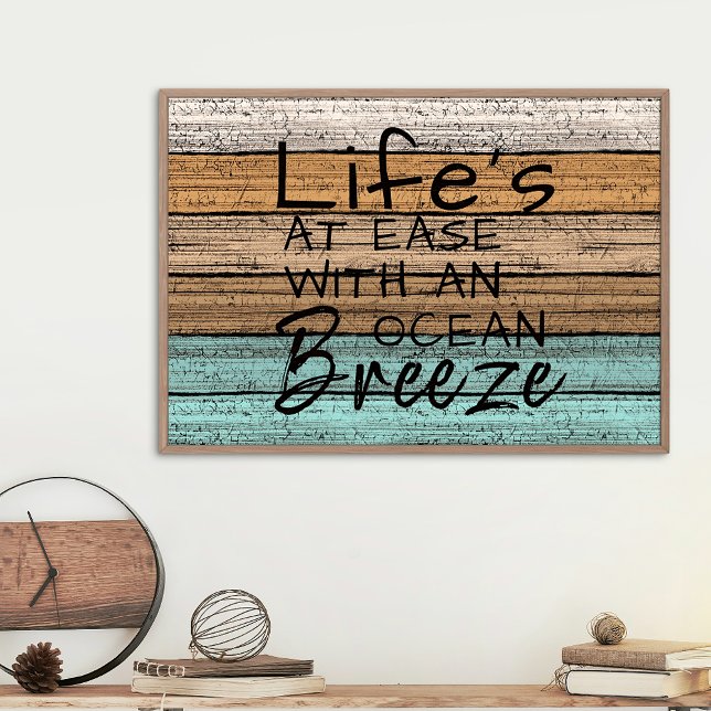 Cute Seaside Beachy Summer Quote Art Poster (Creator Uploaded)