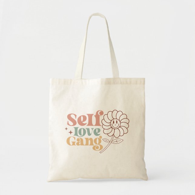 Cute Self Love Boho Tote Bag (Front)