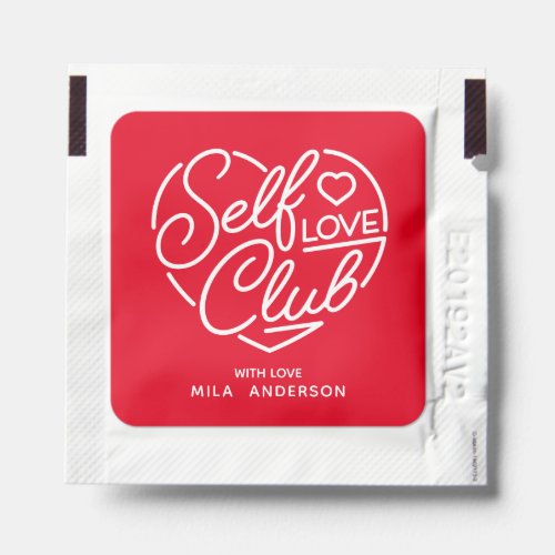 Cute Self Love Club Heart Hand Sanitizer Packet