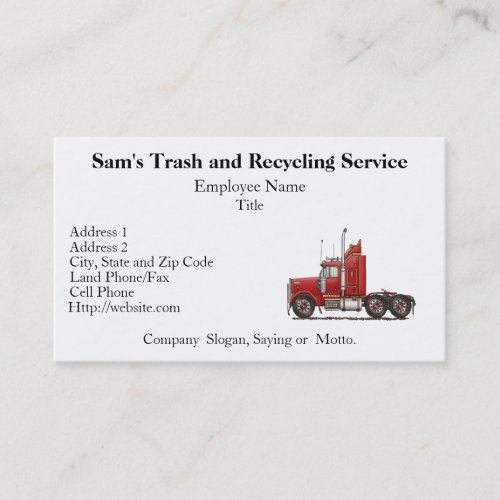 Cute Semi_Cab Business Card