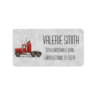 Cute Semi-Cab Label