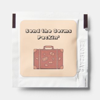 Cute Send The Germs Packin' Hand Sanitizer Packets