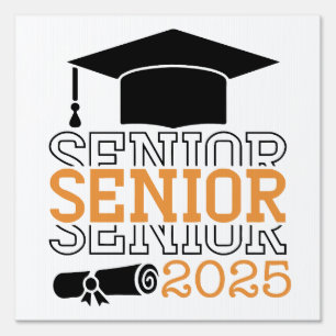 Cute Senior 2025 Sign