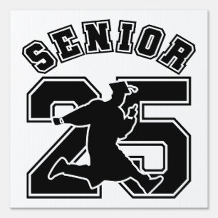 Cute Senior 2025 Sign