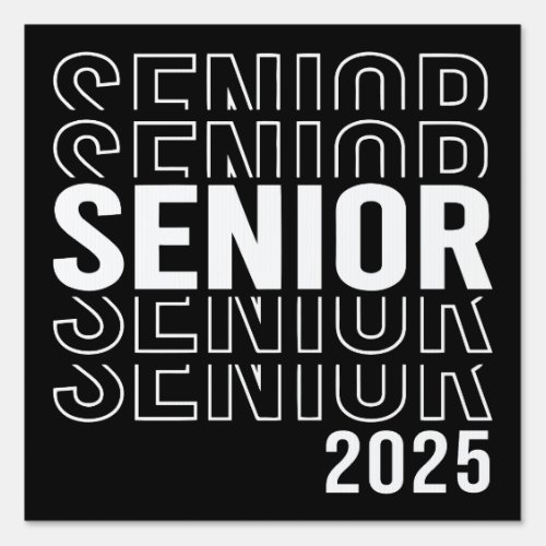 Cute Senior 2025 Sign