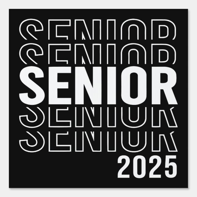 Cute Senior 2025 Sign (Front)
