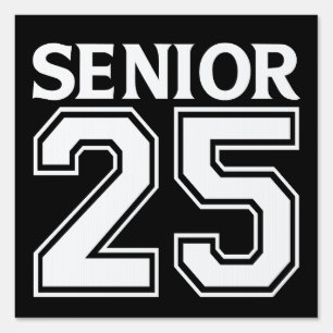 Cute Senior 2025 Sign