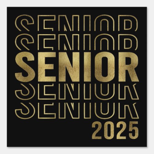 Cute Senior 2025 Sign