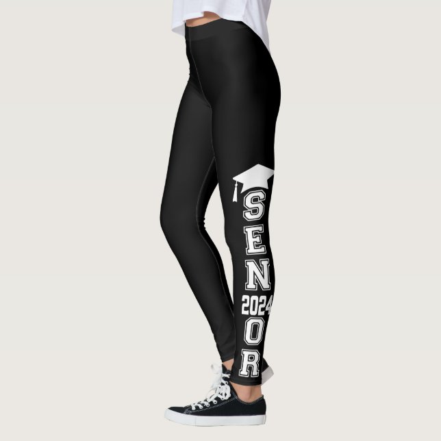 Cute Senior Class Of 2024 Leggings (Left)