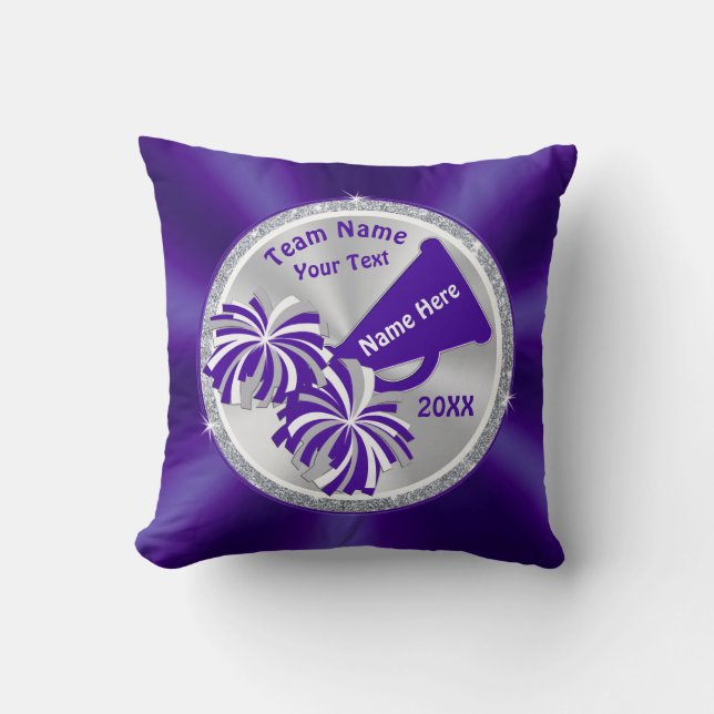 Cute Senior Night Gifts for Cheerleading Cheer Throw Pillow (Front)