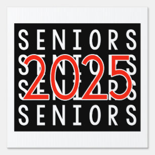 Cute Seniors 2025 Sign