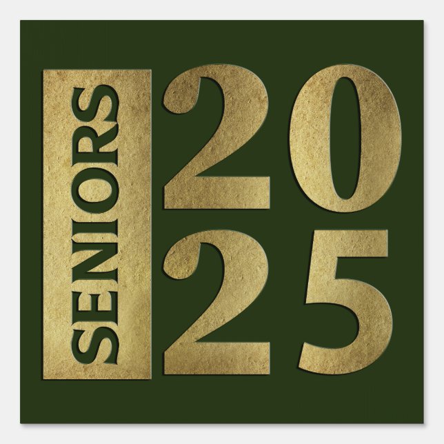 Cute Seniors 2025 Sign (Front)