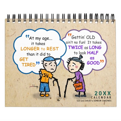 Cute Seniors Retirement Funny Old Age Jokes Quotes Calendar