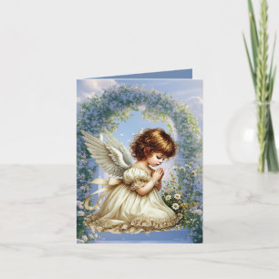 Cute sent from Heaven Angel add message Note Card