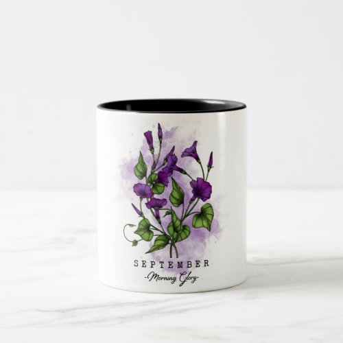 Cute September Flower Two_Tone Coffee Mug