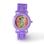 Cute Serious Green Owl Watch at Zazzle