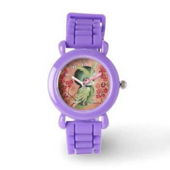 Cute Serious Green Owl Watch by ArtsyKidsy at Zazzle