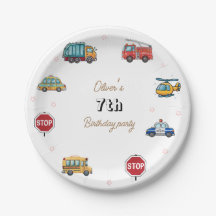 Cute Service Vehicle Birthday bash