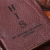 Cute Set of His & Hers Leather Bound Journals (Top)