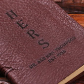 Cute Set of His & Hers Leather Bound Journals (Top)