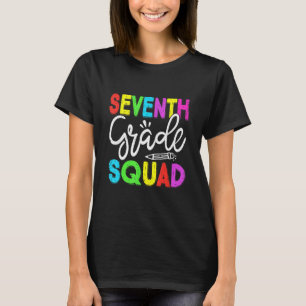 Cute Seventh Grade Squad First Day Of School Back T-Shirt