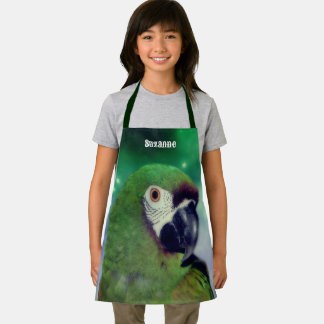 Cute Severe Macaw Parrot Personalized Apron