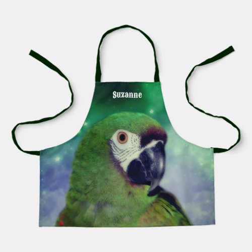 Cute Severe Macaw Parrot Personalized Apron