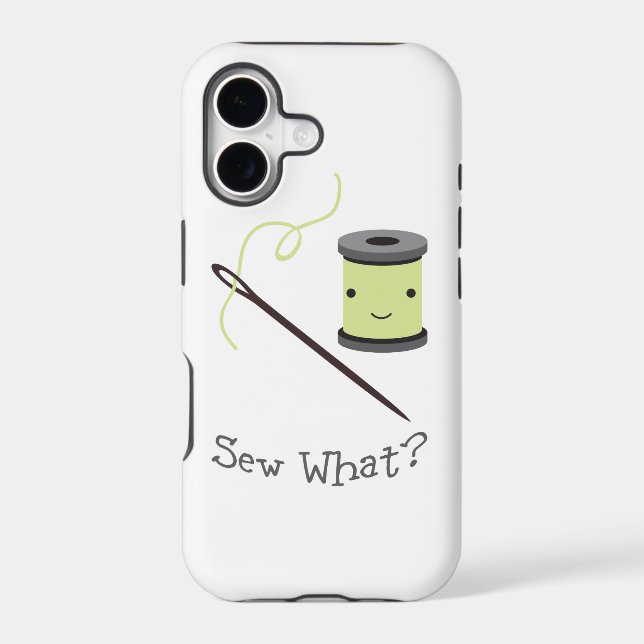 Cute, Sew What? Iphone Case (Back)