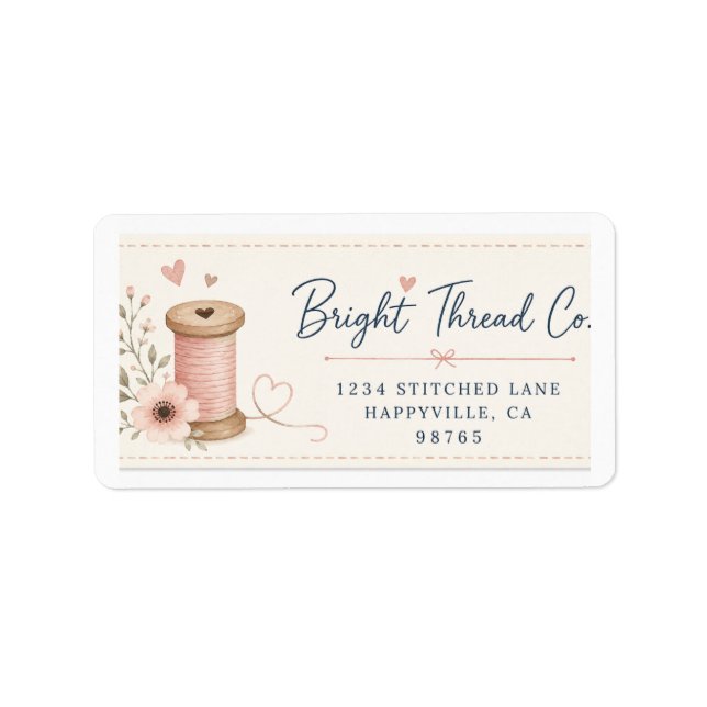 Cute Sewing Address Labels (Front)