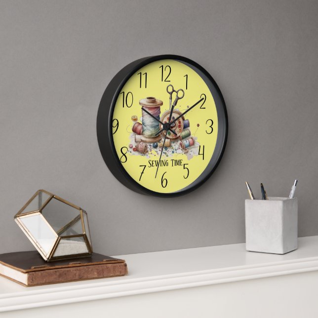 cute sewing time add text clock (Office)
