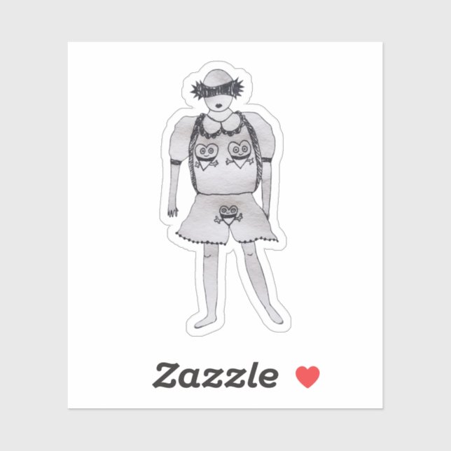 Cute sexy look please sticker (Sheet)