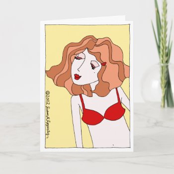 Cute Sexy Valentine Love Desire Kiss & Make Up Holiday Card by TigerLilyStudios at Zazzle