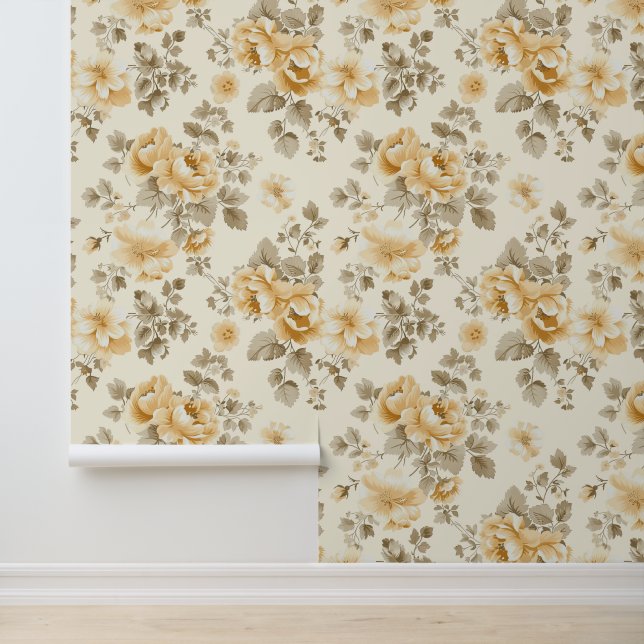 Cute Shabby Chic Floral Wallpaper (Application)