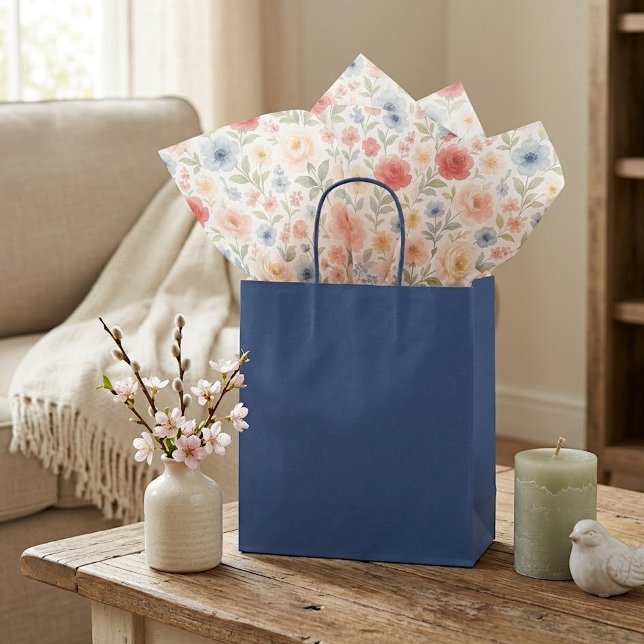 Cute Shabby Chic French Floral Art Pattern Tissue Paper (Creator Uploaded)