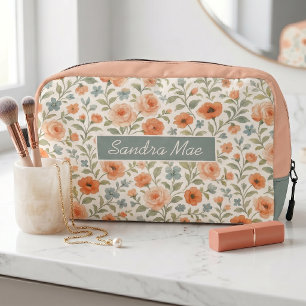 Cute Shabby Chic French Floral Art Toiletry Bag