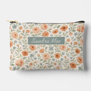Cute Shabby Chic French Floral Toiletry Bag