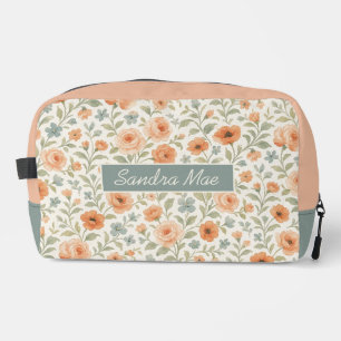 Cute Shabby Chic French Floral Toiletry Bag
