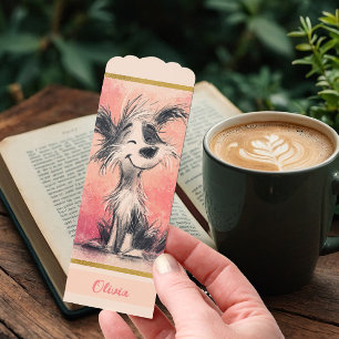 Cute Shaggy Dog Doodle Bookmark