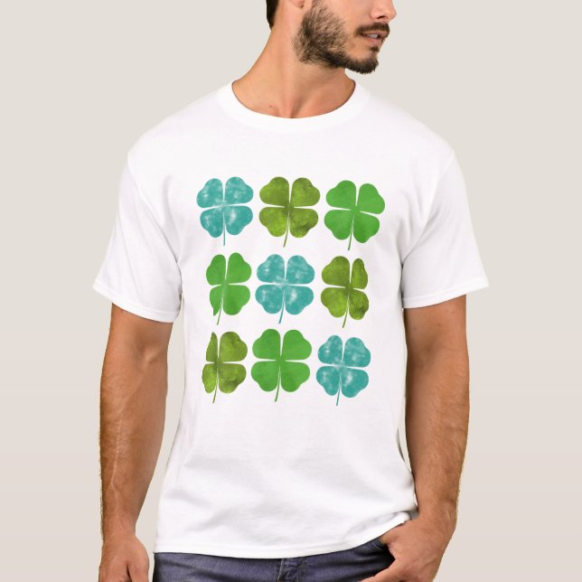 Cute Shamrock Clover St Patrick's Day For Women Te T-Shirt (Front)