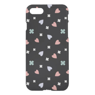 Cute Shamrock Hearts Lucky Love Pattern iPhone SE/8/7 Case