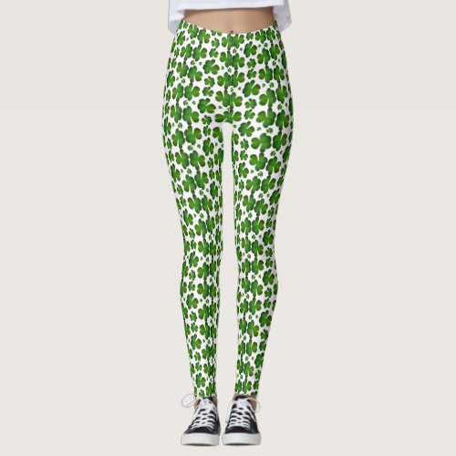 Cute Shamrock Leggings